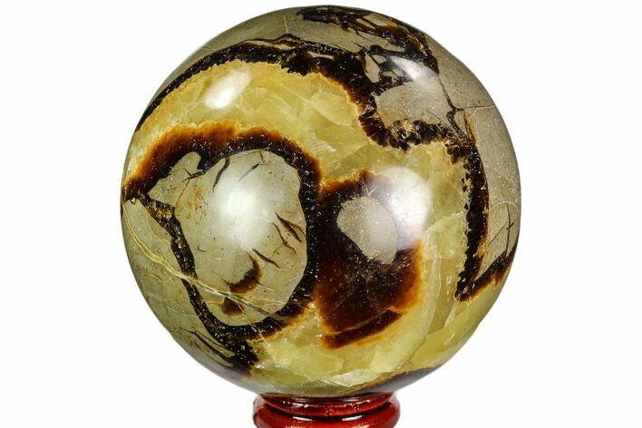Polished Septarian Sphere - Madagascar #110672